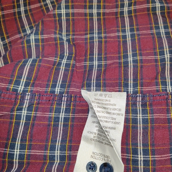 Ben Sherman Long Sleeve Button Down Plaid Shirt - Picture 7 of 8